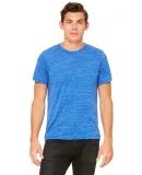 BELLA+CANVAS 3650 Mens Poly-Cotton T-Shirt in True royal mrble