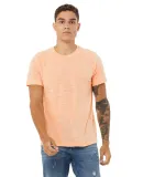 BELLA+CANVAS 3650 Mens Poly-Cotton T-Shirt in Peach slub