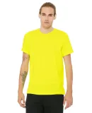 BELLA+CANVAS 3650 Mens Poly-Cotton T-Shirt in Neon yellow