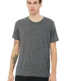 BELLA+CANVAS 3650 Mens Poly-Cotton T-Shirt in Asphalt slub