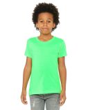 BELLA+CANVAS 3001YCVC Jersey Youth T-Shirt in Neon green