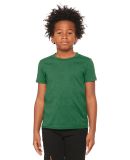 BELLA+CANVAS 3001YCVC Jersey Youth T-Shirt in Hthr grass green