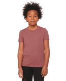 BELLA+CANVAS 3001YCVC Jersey Youth T-Shirt in Heather mauve