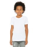 BELLA+CANVAS 3001YCVC Jersey Youth T-Shirt in Solid wht blend