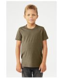 BELLA+CANVAS 3001YCVC Jersey Youth T-Shirt in Heather olive