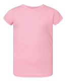 3316 Rabbit Skins Toddler Girls Fine Jersey T-Shir in Pink