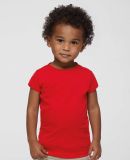 3316 Rabbit Skins Toddler Girls Fine Jersey T-Shir in Red