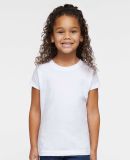 3316 Rabbit Skins Toddler Girls Fine Jersey T-Shir in White