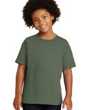 Gildan 5000B Youth Heavy Cotton Plain T shirt Bulk in Military green