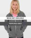 MT297 American Apparel Youth Salt & Pepper Hoodie Peppered Grey