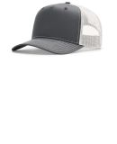Richardson 112FPC Five-Panel Champ Trucker in Charcoal/ ice grey