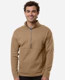 North End NE220 Men's Mantra Half-Zip Ottoman Pull in Cafe