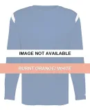 Badger Sportswear 4255 Unisex On The Rise Long Sle Burnt Orange/ White