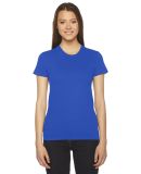 2102 American Apparel Girly Fine Jersey Tee in Royal blue