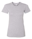 2102 American Apparel Girly Fine Jersey Tee in Heather grey