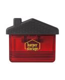 Promo Goods  OF294 Recycled PS House Shape Magneti in Translucent red
