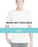 American Apparel 2001 USA Made Mens 100% Cotton Fi Aqua