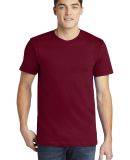 American Apparel 2001 USA Made Mens 100% Cotton Fi in Cranberry