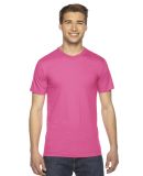 American Apparel 2001 USA Made Mens 100% Cotton Fi in Fuchsia