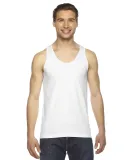 2408 Unisex American Apparel Fine Jersey Tank White