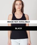 6308 American Apparel Womens Sheer Jersey Racerbac Black