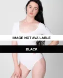 American Apparel 8373 Womens T-Shirt Bodysuit Black