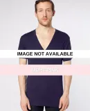 American Apparel 6456 Unisex Sheer Deep V Tee Light Pink