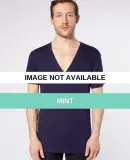 American Apparel 6456 Unisex Sheer Deep V Tee Mint