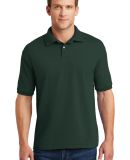 054X Hanes Ecosmart Jersey Polo  in Deep forest