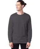 5286 Hanes® Heavyweight Long Sleeve T-shirt in Smoke grey