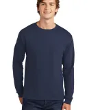 5286 Hanes® Heavyweight Long Sleeve T-shirt in Navy