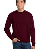 Hanes P160 ecosmart crewneck sweatshirt in Maroon