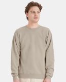Hanes P160 ecosmart crewneck sweatshirt in Sand