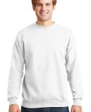 Hanes P160 ecosmart crewneck sweatshirt in White