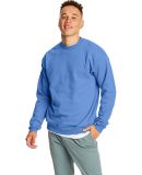 Hanes P160 ecosmart crewneck sweatshirt Carolina Blue