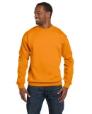 Hanes P160 ecosmart crewneck sweatshirt Safety Orange