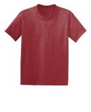 Hanes 5370 Heavyweight 50/50 Youth T-shirt in Heather red