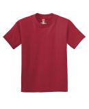 Hanes 5450 Authentic Tagless Youth T-shirt in Deep red