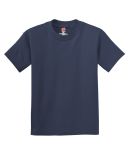 Hanes 5450 Authentic Tagless Youth T-shirt in Navy