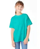 Hanes 5480 Heavyweight Youth T-shirt in Athletic teal