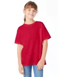 Hanes 5480 Heavyweight Youth T-shirt in Deep red