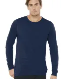 BELLA+CANVAS 3501 Long Sleeve T-Shirt in Navy