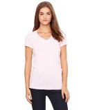 BELLA 6005 Womens V-Neck T-shirt in Pink