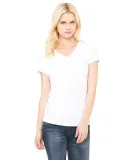 BELLA 6005 Womens V-Neck T-shirt in White