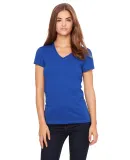 BELLA 6005 Womens V-Neck T-shirt in True royal