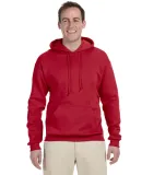 996M JERZEES NuBlend Hooded Pullover Sweatshirt in True red