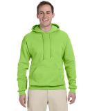 996M JERZEES NuBlend Hooded Pullover Sweatshirt in Neon green