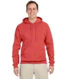 996M JERZEES NuBlend Hooded Pullover Sweatshirt in Sunset coral