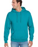 996M JERZEES NuBlend Hooded Pullover Sweatshirt in California blue