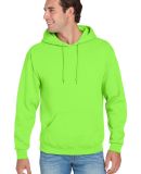 996M JERZEES NuBlend Hooded Pullover Sweatshirt in Neon green